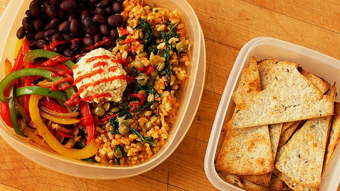 How to Grocery Shop for Packing Healthy Lunches To Go (Part 1 of My Guide to Packing Easy Vegan Lunches) - ilovevegan.com #vegan #foodonthego #packedlunch