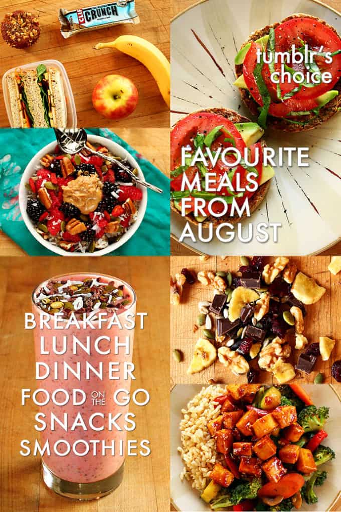 Tumblr's Choice - Favourite Meals from August - ilovevegan.com