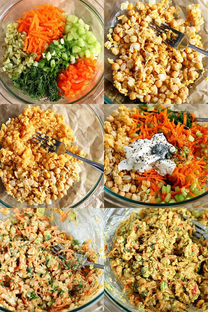 Lentil + Chickpea Salad Sandwiches {a.k.a. Vegan 