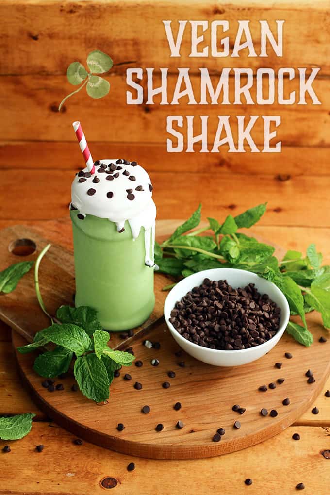 Vegan Shamrock Shake - ilovevegan.com