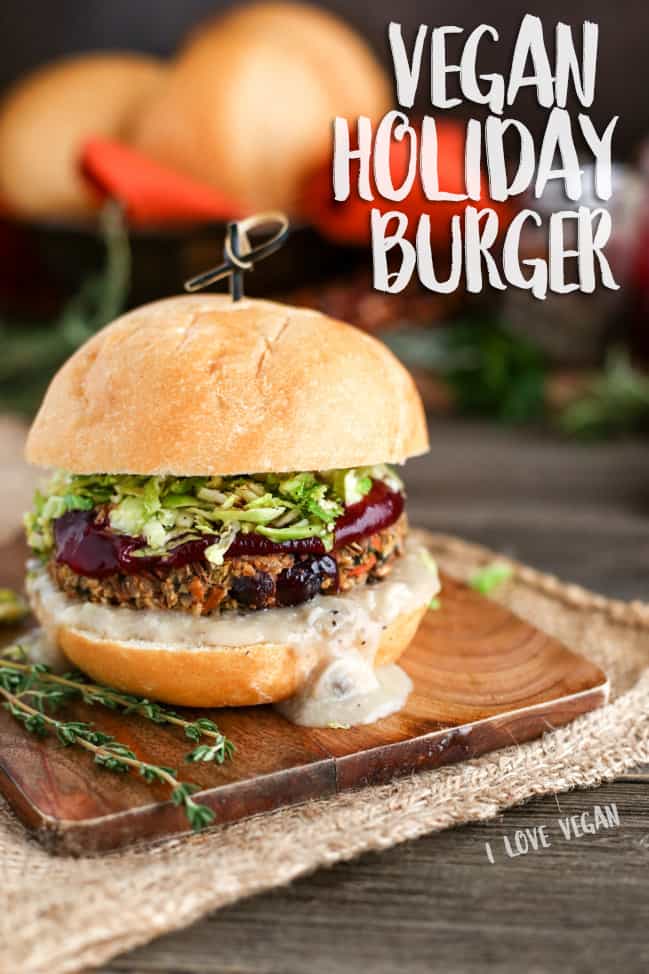 Vegan Holiday Burger - ilovevegan.com