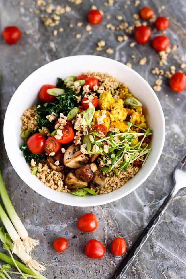 Scrambled Tofu Breakfast Bowl » I LOVE VEGAN