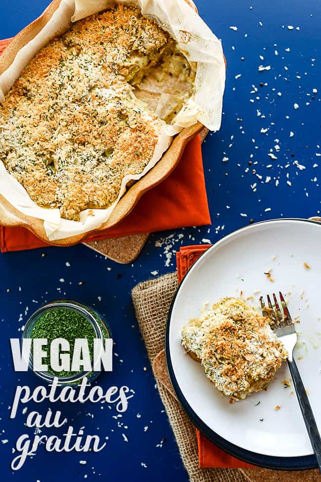 Vegan Scalloped Potatoes au Gratin Recipe - ilovevegan.com