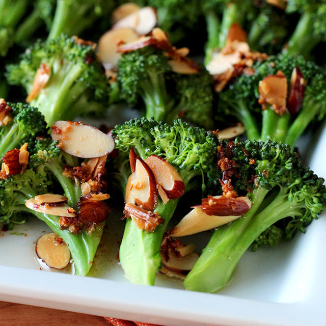 Broccoli Almondine - ilovevegan.com