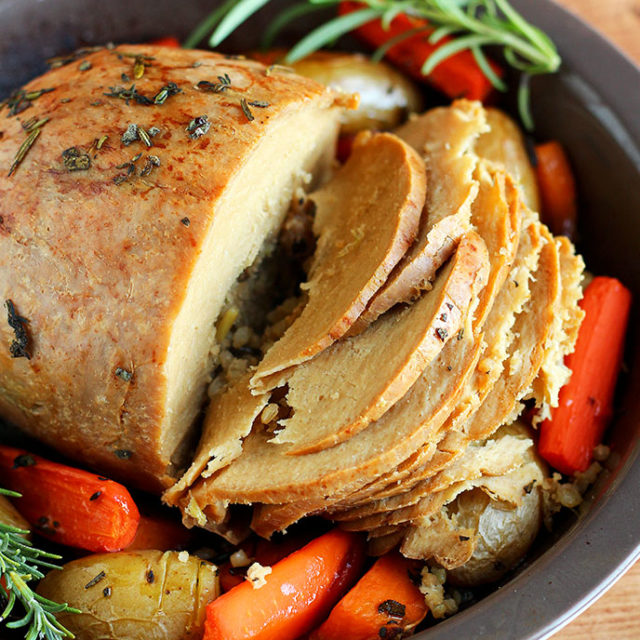 Tofurky Roast - shot by ilovevegan.com
