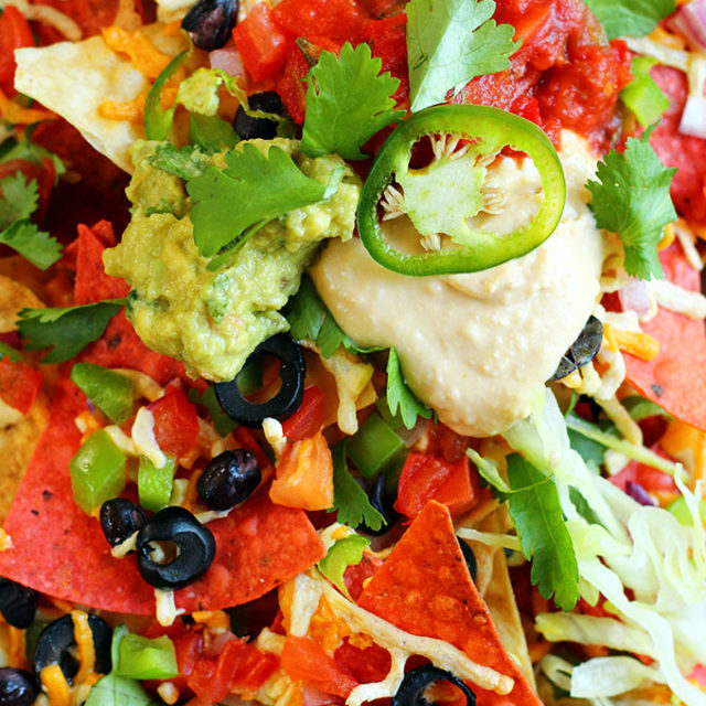 Loaded Vegan Nachos - ilovevegan.com