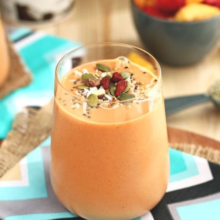 Carrot Orange Fruit Smoothie - ilovevegan.com