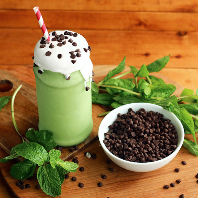 Vegan Shamrock Shake - ilovevegan.com
