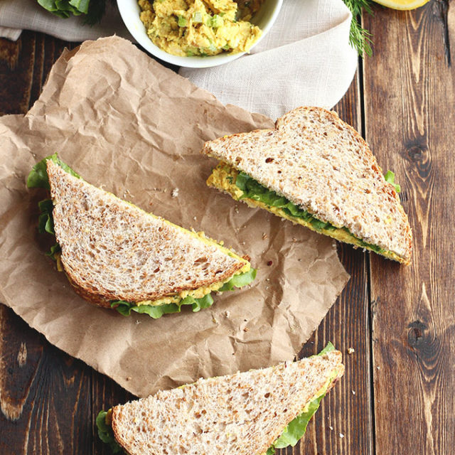 Chickpea "Egg" Salad Sandwiches - ilovevegan.com