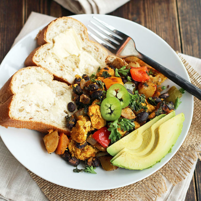 Tex-Mex Veggie Hash - ilovevegan.com