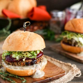 Vegan Holiday Burger - ilovevegan.com