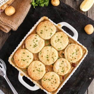 Vegetable Pot Pie with Vegan Biscuits - ilovevegan.com