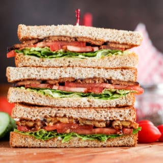 TLT: Tempeh Bacon Lettuce and Tomato Sandwich - ilovevegan.com
