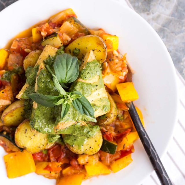 Tofu & Potatoes à la Provençale - ilovevegan.com