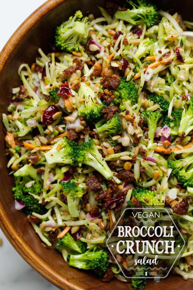Vegan Broccoli Crunch Slaw » I LOVE VEGAN